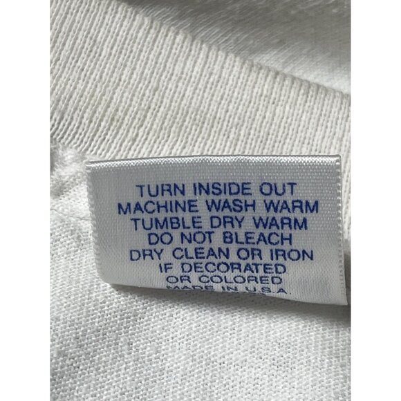 Vintage 1992 Kentucky Derby Large T Shirt Single Stitch Trench USA 50/50 White - Picture 7 of 7